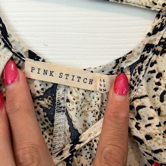 Snake Print Maxi Dress - Pink Stitch BRAND - Size 2 Small - Excellent Condition - Picture 5 of 5